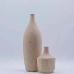 Wooden Sculptural Bottles Set #2