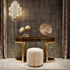 Wooden Vanity Table with Mirror FB Collection