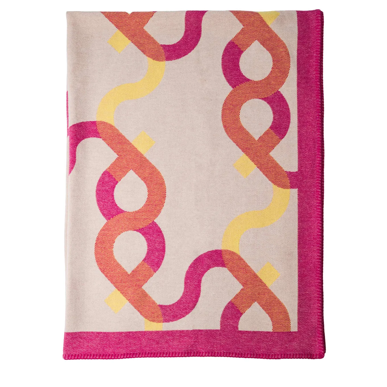 Wool and Cashmere Signature Plaid in Cherry