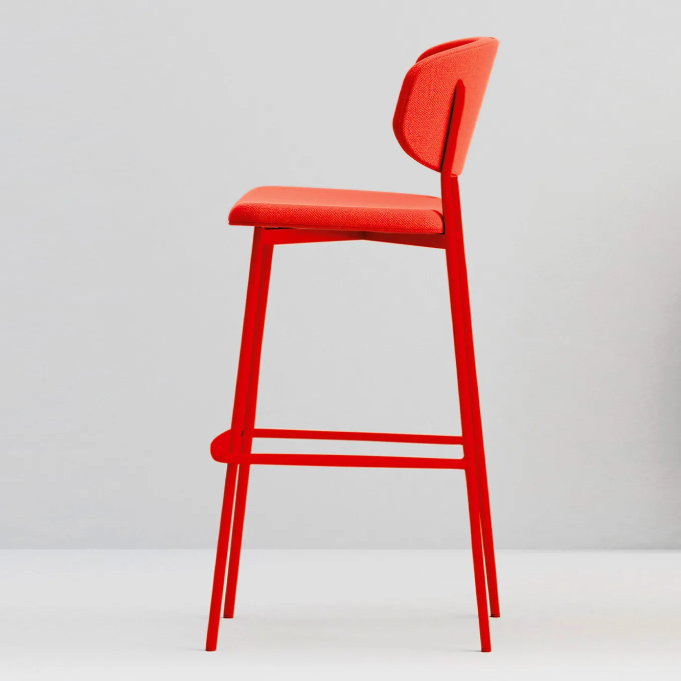 Wround Red Stool R&D Billiani