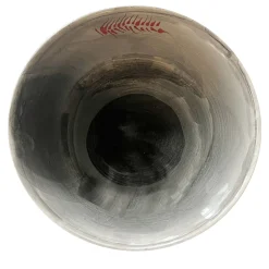 Xmas Gio Round Black & Red Soup Plate #2