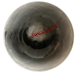 Xmas Gio Round Black & Red Soup Plate #1