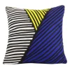 Y Yellow Blue Cushion