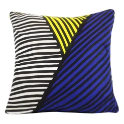 Y Yellow Blue Cushion