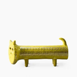 Yellow Cat Decorative Figurine by Aldo Londi