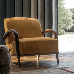 Yellow Domino lounge chair