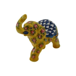 Yellow Elephant Figurine