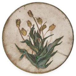 Yellow Flowers Plate