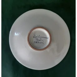 Yellow Peacock Feather ⌀ 25 cm Decorative Plate