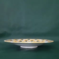 Yellow Peacock Feather ⌀ 25 cm Decorative Plate