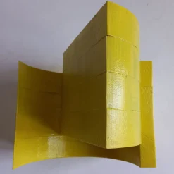 Yellow Wood Magazine Rack by Pietro Meccani