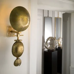 Z612 Modern Brass Crystal Wall Sconce