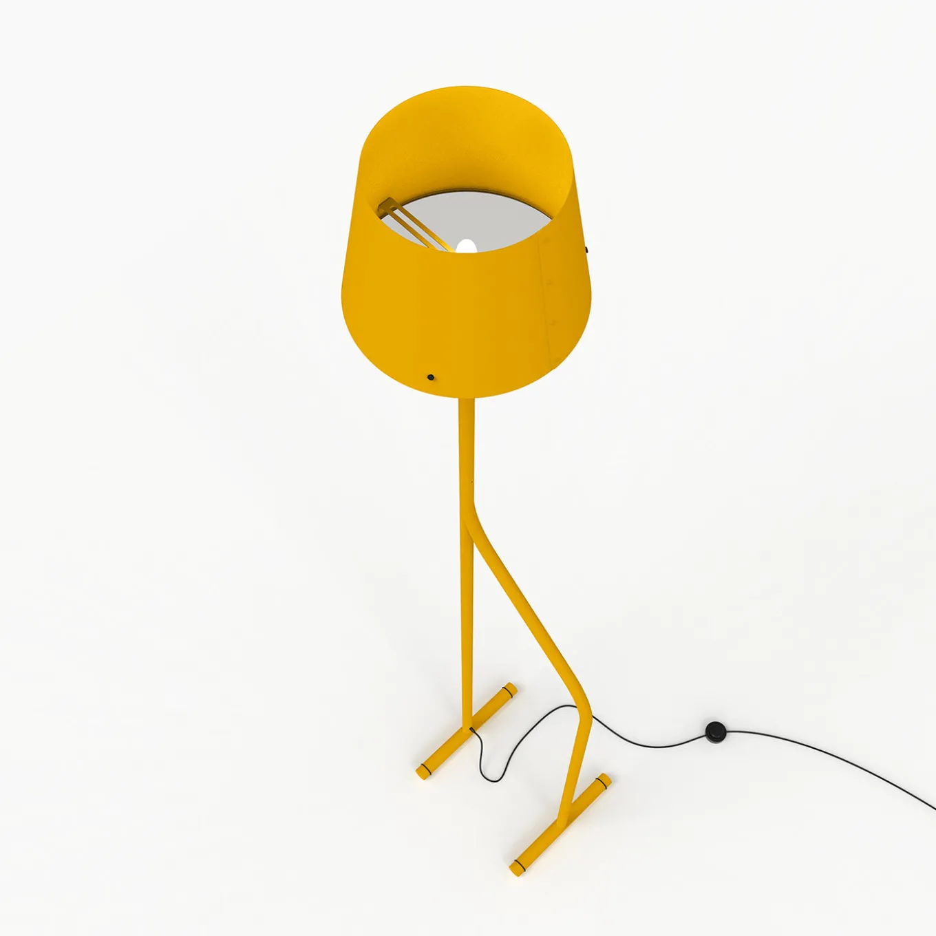 Zarafa Yellow Steel Floor Lamp