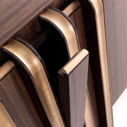 Zebra and Brass Sideboard