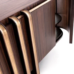 Zebra and Brass Sideboard