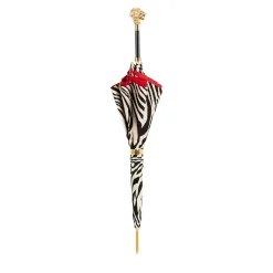 Zebra Pattern Lion Handle Umbrella