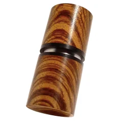 Zebrawood and Ebony Spice Holder