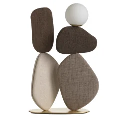 Zen Big Brown Fabric Floor Lamp