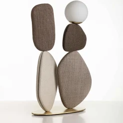 Zen Big Brown Fabric Floor Lamp