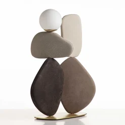 Zen Big Brown Leather Floor Lamp