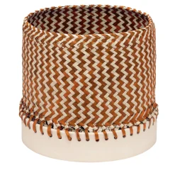 Zig Zag Orange Basket