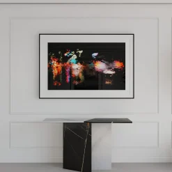 Zion Sahara Noir and Bianco T Marble Console by Paolo Ciacci