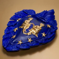 Zodiaco Gemini Ceramic Heart