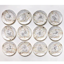 Zodiaco Gemini Dessert Plate