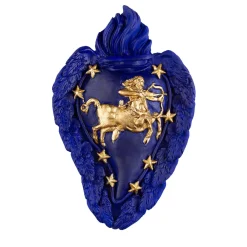 Zodiaco Sagittarius Ceramic Heart