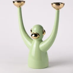 Zoe Green Candle Holder