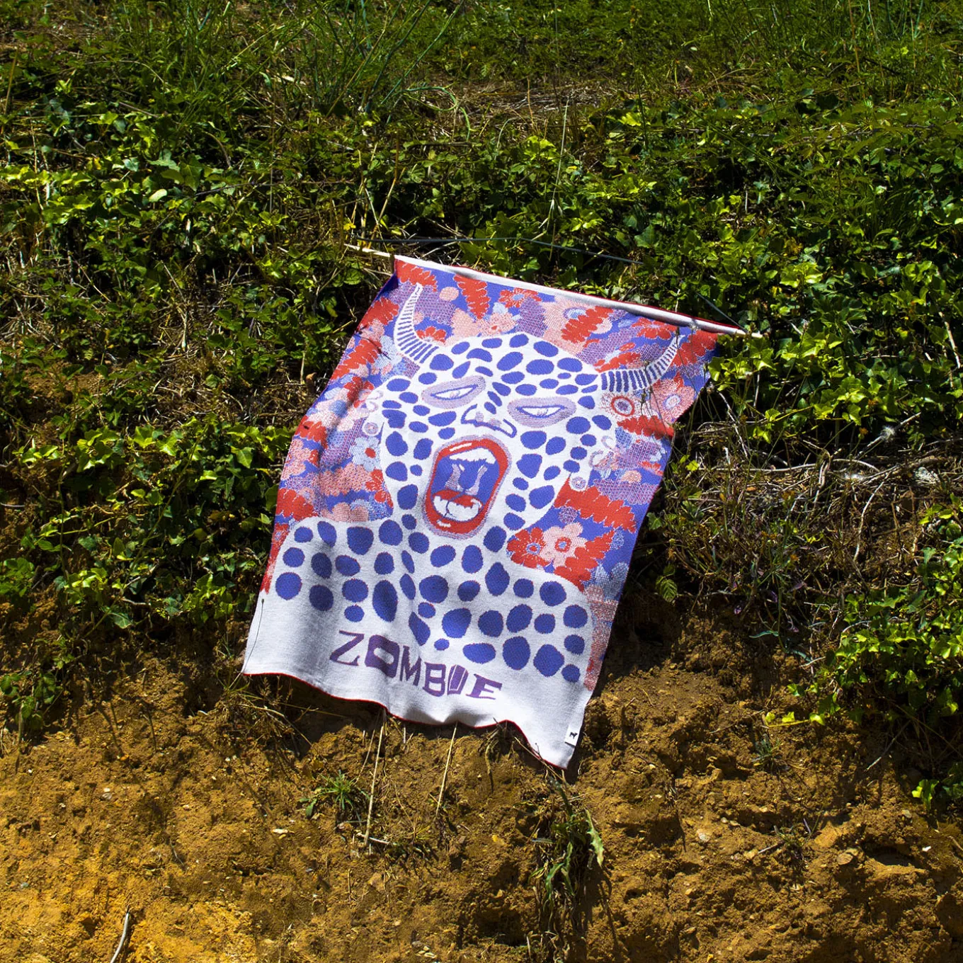 Zombie Multicolor Organic Cotton Tapestry/Blanket